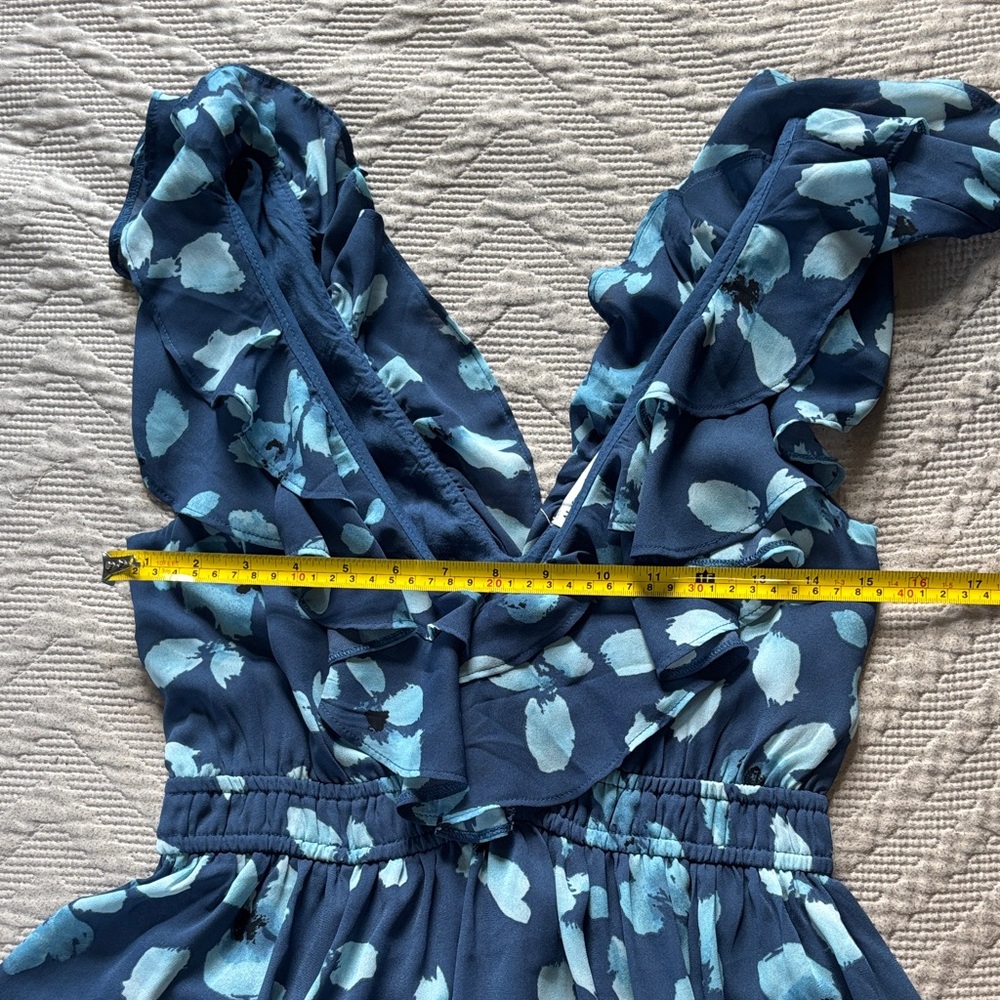 Abercrombie & Fitch Blue Floral Dress - Picture 6 of 9